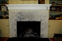 Tracy's fireplace before